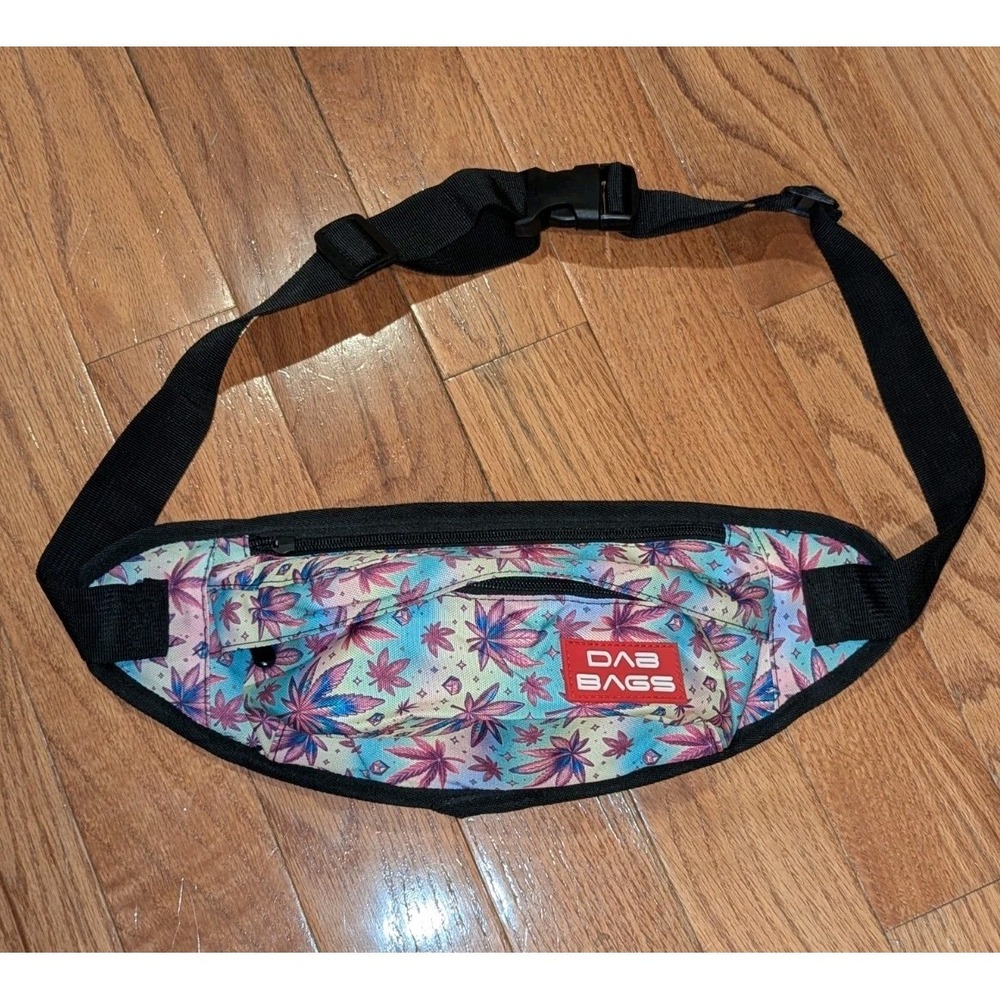 Y2K Stoner Festival Weed Leaf Fanny Pack Waist Belt Bag Dab Bags Retro